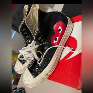 Converse Chuck Taylor All-Star Hi Comme Des Garcons PLAY All-Over Sneakers